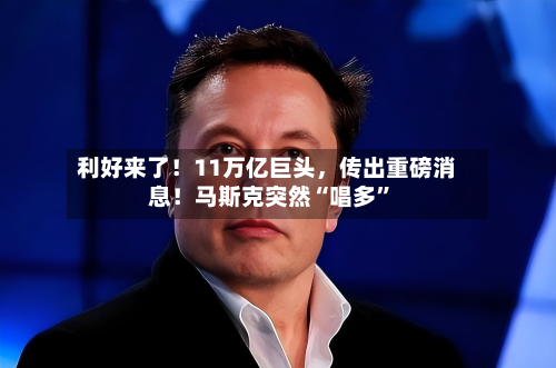 利好来了！11万亿巨头	，传出重磅消息！马斯克突然“唱多”-第2张图片