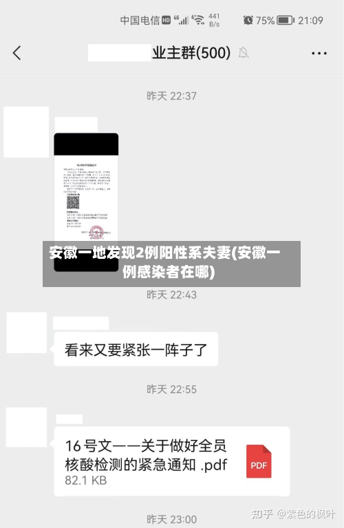 安徽一地发现2例阳性系夫妻(安徽一例感染者在哪)