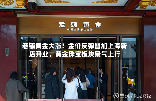 老铺黄金大涨！金价反弹叠加上海新店开业，黄金珠宝板块景气上行