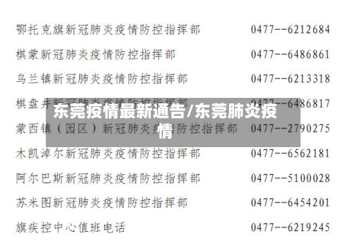 东莞疫情最新通告/东莞肺炎疫情-第2张图片