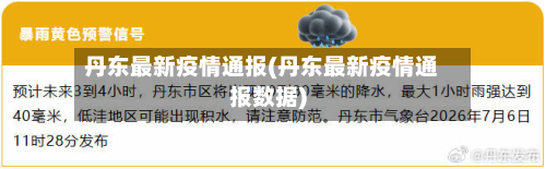 丹东最新疫情通报(丹东最新疫情通报数据)-第2张图片