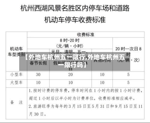 【外地车杭州五一限行,外地车杭州五一限行吗】
