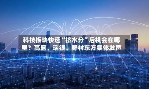 科技板块快速“挤水分”后机会在哪里？高盛、瑞银	、野村东方集体发声-第3张图片