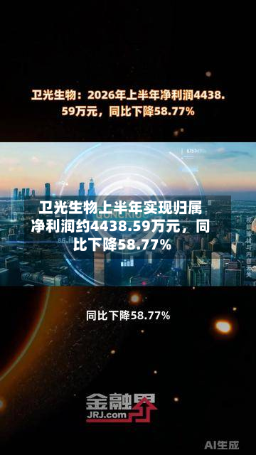 卫光生物上半年实现归属净利润约4438.59万元，同比下降58.77%-第2张图片