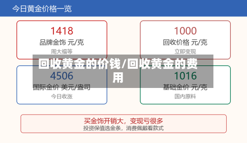 回收黄金的价钱/回收黄金的费用-第3张图片
