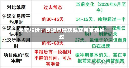 天奇股份：定增申请获深交所审核通过-第3张图片
