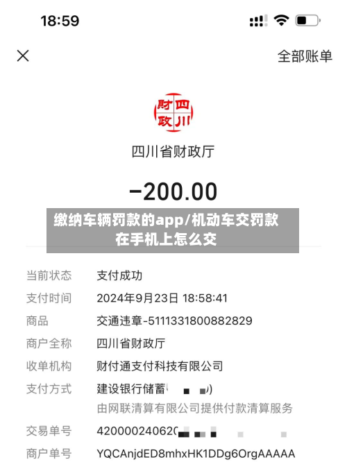 缴纳车辆罚款的app/机动车交罚款在手机上怎么交-第2张图片
