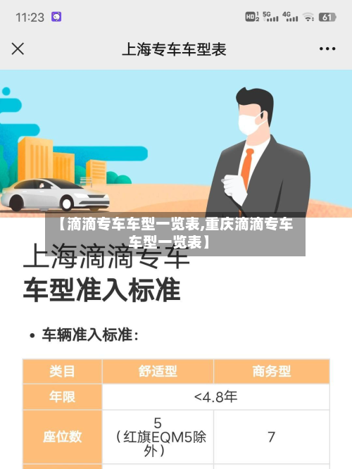 【滴滴专车车型一览表,重庆滴滴专车车型一览表】