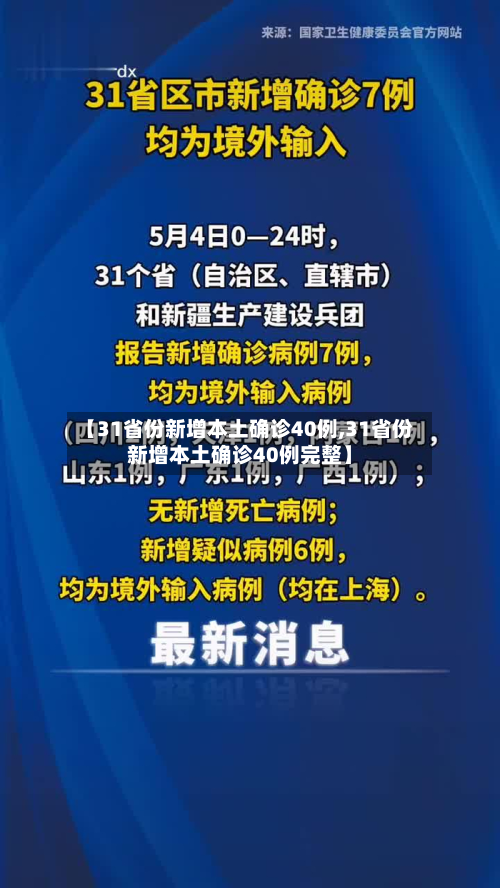 【31省份新增本土确诊40例,31省份新增本土确诊40例完整】-第3张图片