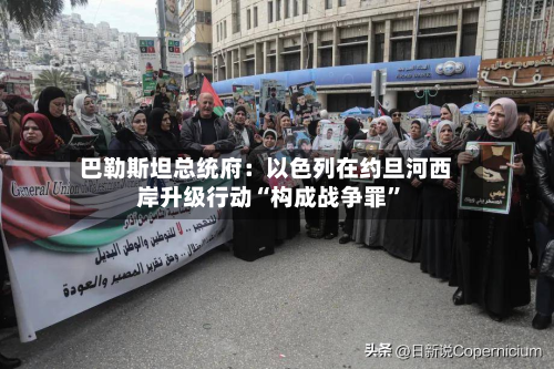 巴勒斯坦总统府：以色列在约旦河西岸升级行动“构成战争罪”-第3张图片
