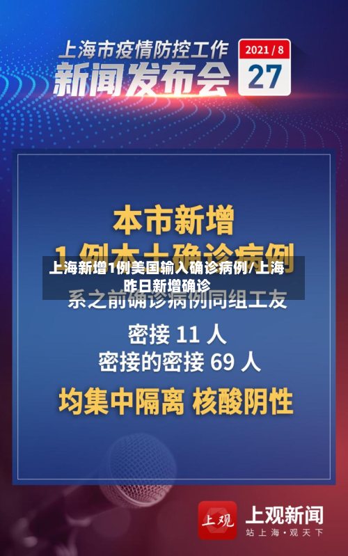 上海新增1例美国输入确诊病例/上海昨日新增确诊-第2张图片