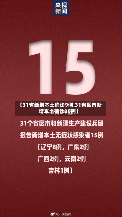【31省新增本土确诊9例,31省区市新增本土确诊30例】-第2张图片