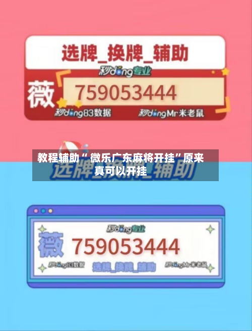 教程辅助“ 微乐广东麻将开挂”原来真可以开挂-第2张图片