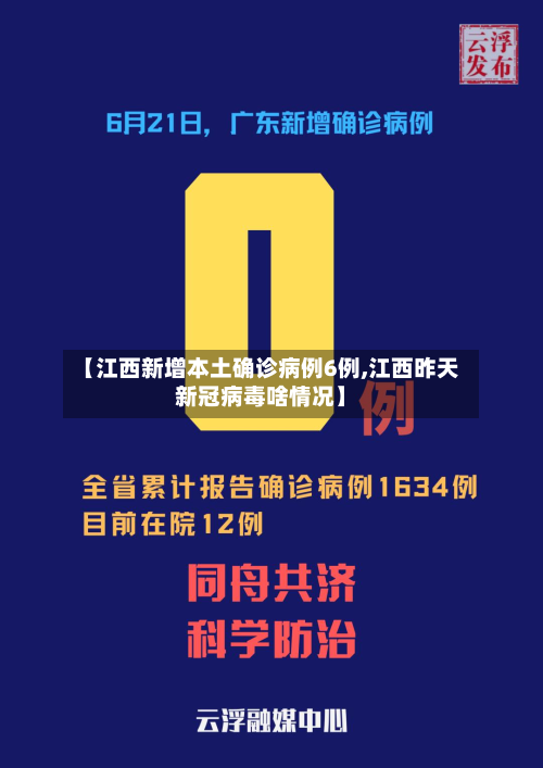 【江西新增本土确诊病例6例,江西昨天新冠病毒啥情况】
