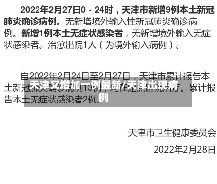 天津又增加一例最新/天津出现病例-第3张图片