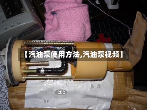 【汽油泵使用方法,汽油泵视频】-第2张图片