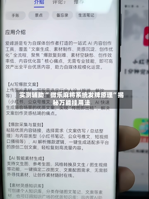 实测辅助“ 微乐麻将系统发牌原理”揭秘万能挂用法-第3张图片
