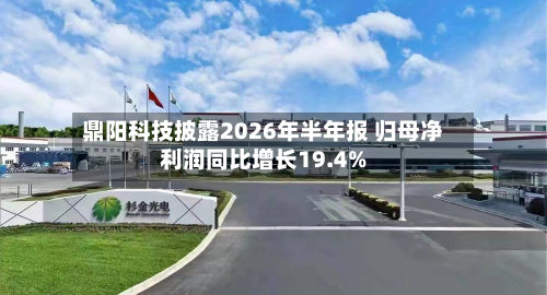 鼎阳科技披露2026年半年报 归母净利润同比增长19.4%-第1张图片
