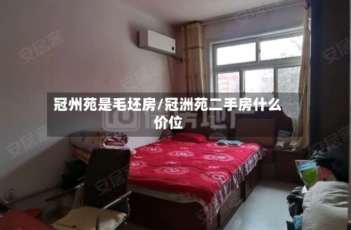 冠州苑是毛坯房/冠洲苑二手房什么价位