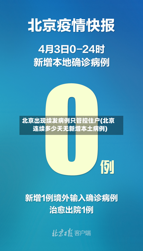 北京出现续发病例只管控住户(北京连续多少天无新增本土病例)-第2张图片