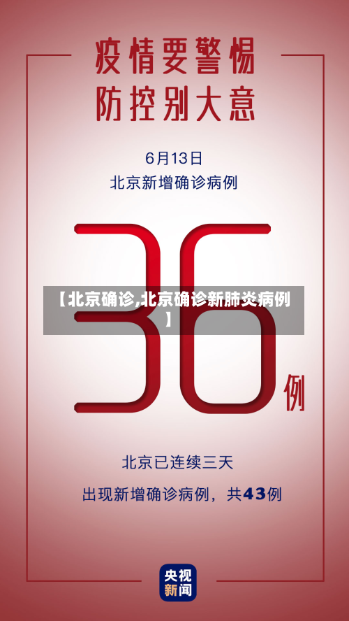 【北京确诊,北京确诊新肺炎病例】