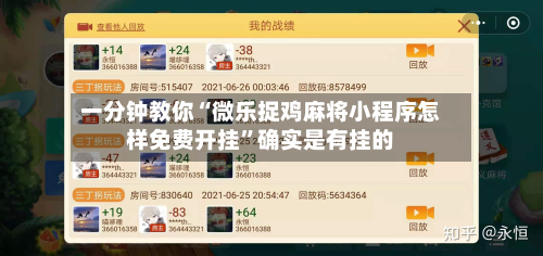 一分钟教你“微乐捉鸡麻将小程序怎样免费开挂”确实是有挂的-第3张图片