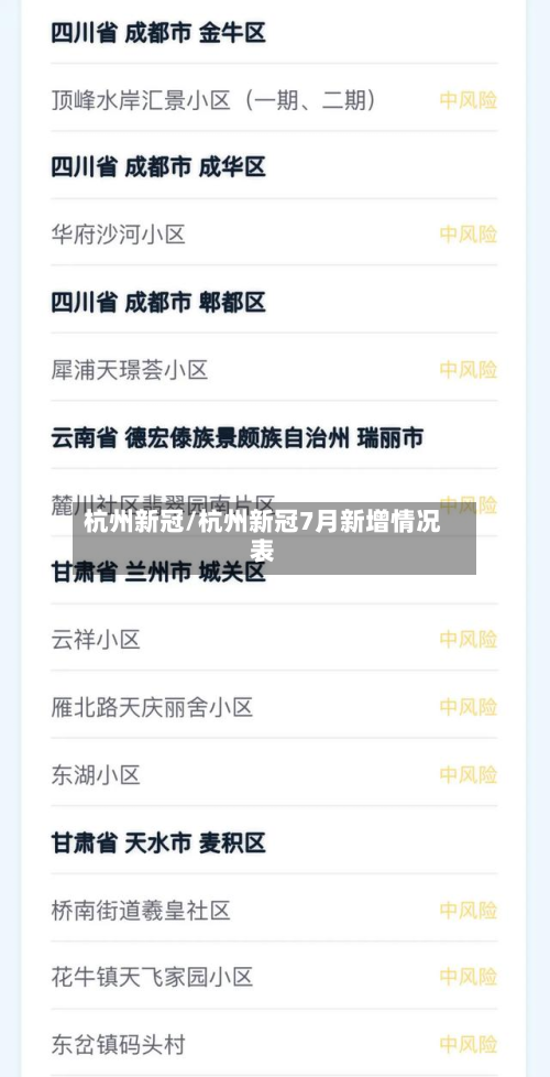 杭州新冠/杭州新冠7月新增情况表-第3张图片