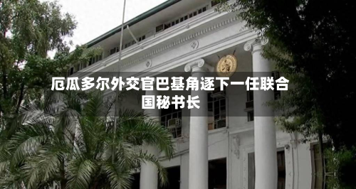 厄瓜多尔外交官巴基角逐下一任联合国秘书长-第2张图片