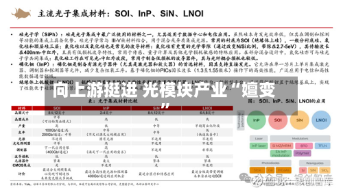 向上游挺进 光模块产业“嬗变”