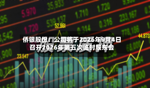 侨银股份：公司将于2026年9月4日召开2026年第五次临时股东会