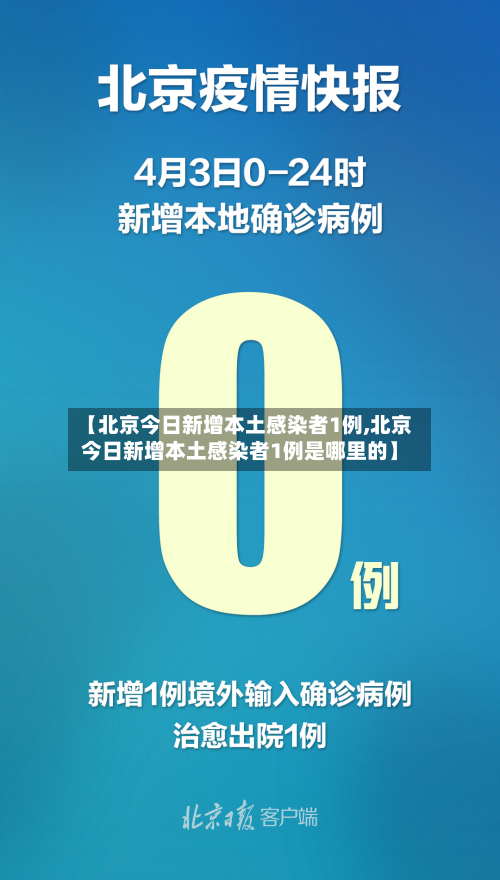 【北京今日新增本土感染者1例,北京今日新增本土感染者1例是哪里的】-第3张图片