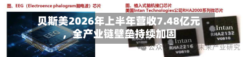 贝斯美2026年上半年营收7.48亿元	，全产业链壁垒持续加固-第2张图片