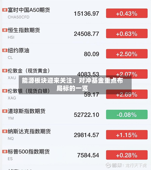 能源板块迎来关注：对冲基金重点布局标的一览-第2张图片