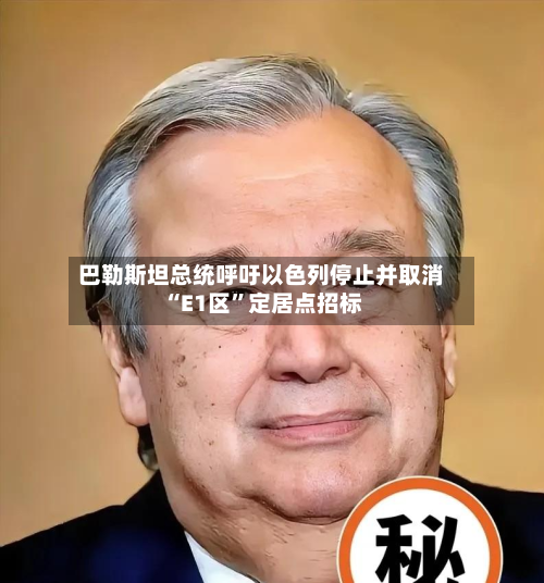 巴勒斯坦总统呼吁以色列停止并取消“E1区”定居点招标-第2张图片
