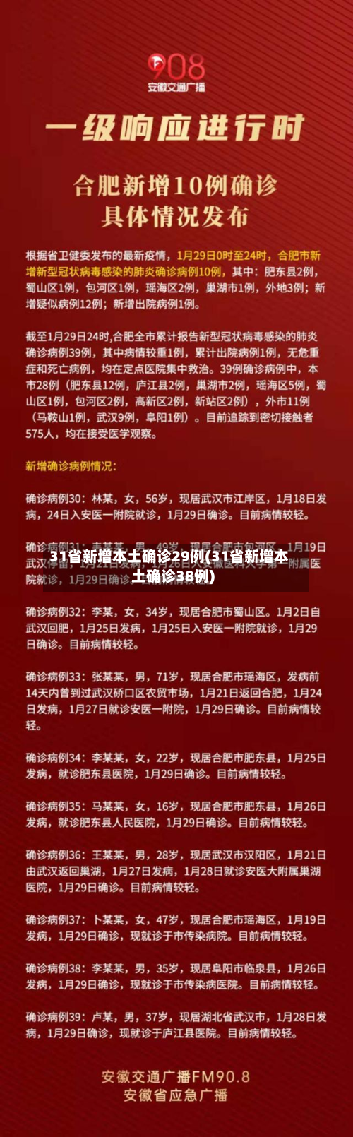31省新增本土确诊29例(31省新增本土确诊38例)-第2张图片