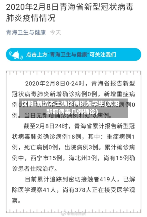 沈阳:新增本土确诊病例为学生(沈阳新冠病毒几例确诊)-第2张图片