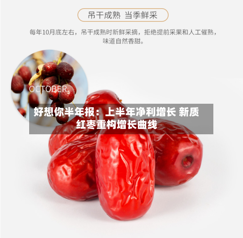 好想你半年报：上半年净利增长 新质红枣重构增长曲线-第1张图片