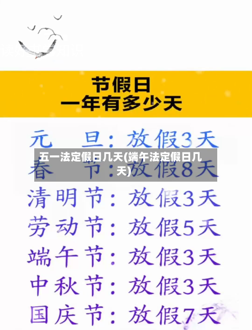 五一法定假日几天(端午法定假日几天)-第2张图片