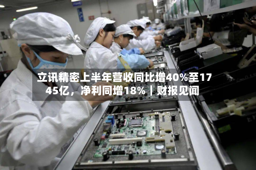 立讯精密上半年营收同比增40%至1745亿，净利同增18%｜财报见闻-第3张图片
