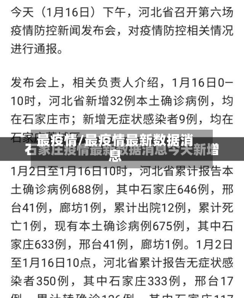 最疫情/最疫情最新数据消息-第2张图片