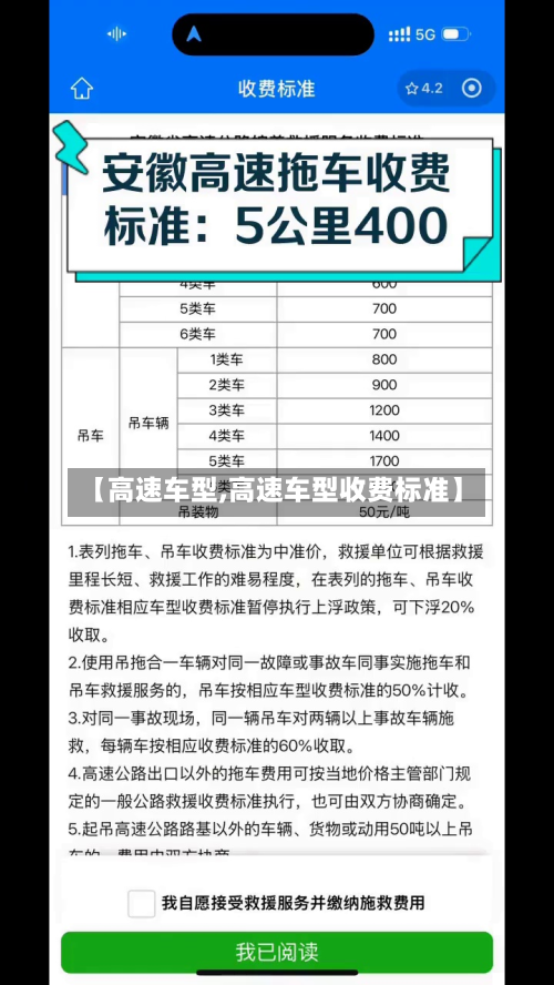 【高速车型,高速车型收费标准】