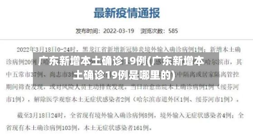 广东新增本土确诊19例(广东新增本土确诊19例是哪里的)-第3张图片