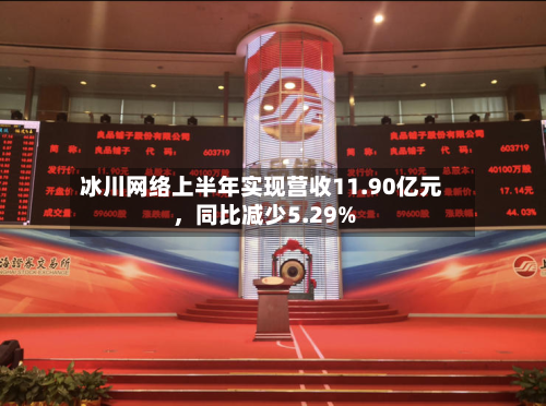 冰川网络上半年实现营收11.90亿元	，同比减少5.29%-第1张图片