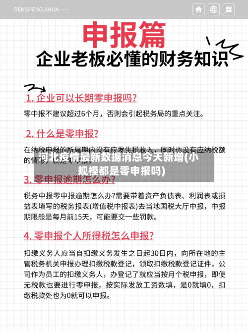 河北疫情最新数据消息今天新增(小规模都是零申报吗)