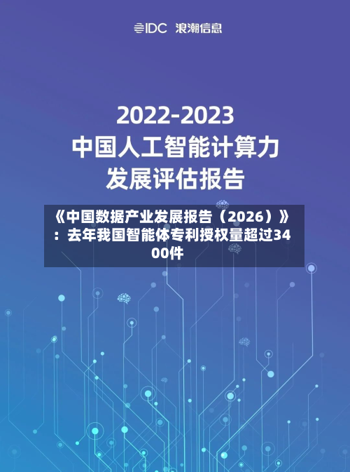 《中国数据产业发展报告（2026）》：去年我国智能体专利授权量超过3400件-第2张图片