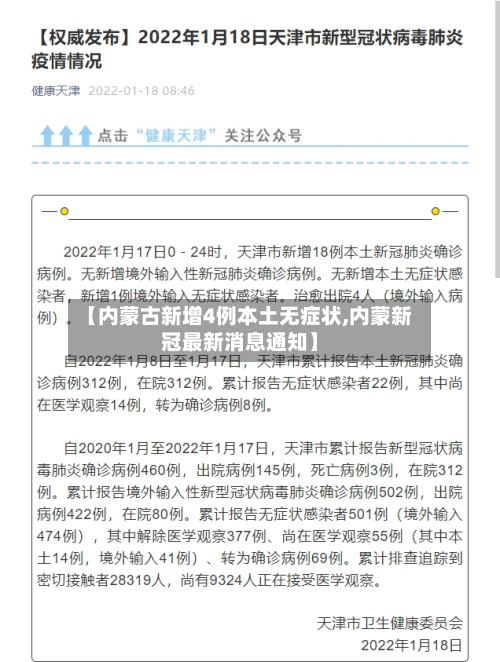 【内蒙古新增4例本土无症状,内蒙新冠最新消息通知】-第2张图片