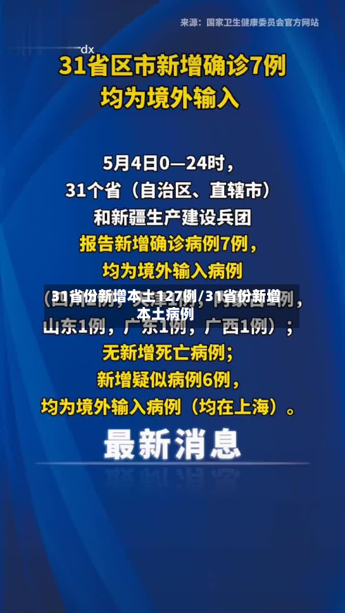 31省份新增本土127例/31省份新增本土病例-第2张图片