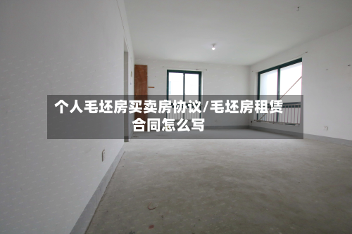 个人毛坯房买卖房协议/毛坯房租赁合同怎么写