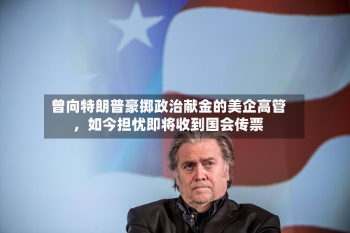 曾向特朗普豪掷政治献金的美企高管，如今担忧即将收到国会传票-第1张图片
