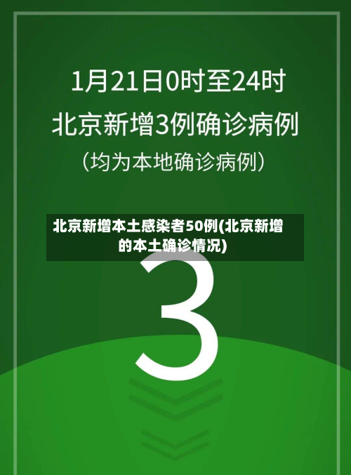 北京新增本土感染者50例(北京新增的本土确诊情况)-第2张图片